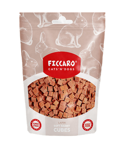 Ficcaro godbidder til katte og hunde, Soft Rabbit Cubes