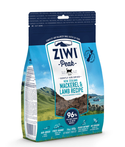 ZIWI Peak Cat Air dried Mackerel & Lamb tørfoder 400 gr
