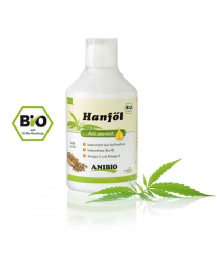 Anibio Økologisk hampfrøolie 500 ml.