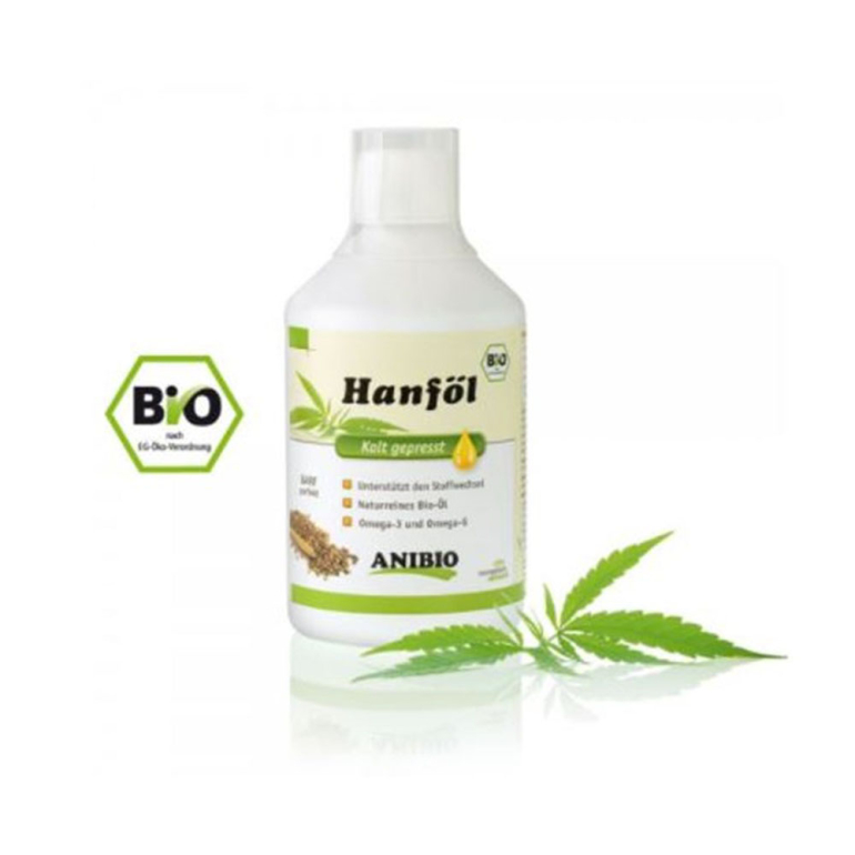 Anibio Økologisk hampfrøolie 500 ml.